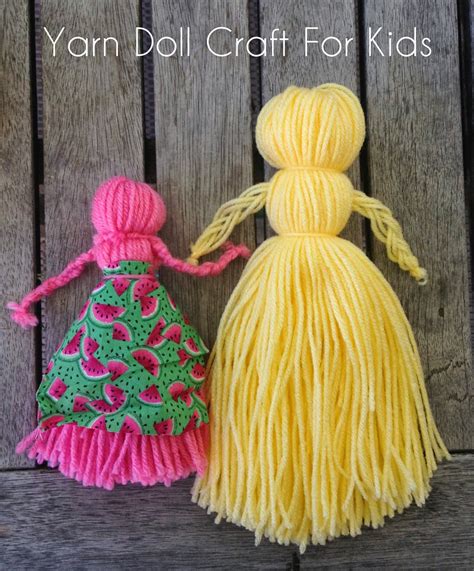 Yarn Magical Wooden Dolls with Tin as Unique Home Decor Pieces